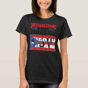 T-shirt Être marié à une Porto Rico portoricaine