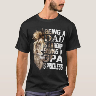 T-shirt Être Papa Est Un Gpa Honneur Est Un Pères Inestima
