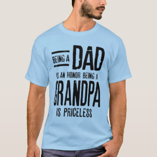 T-shirt Être Papa Est Un Honneur Être Grand-Père