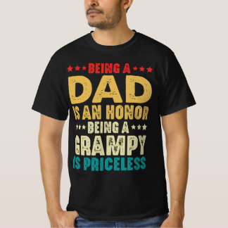 T-shirt Être Papa Est Un Honneur Être Grave Est Inestimabl