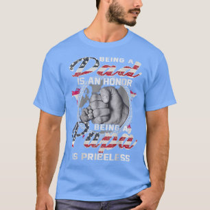 T-shirt Etre papa est un honneur être papa est inestimable