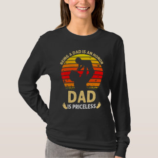T-shirt Être Papa Est Un Honneur Être Papa Est Inestimable