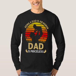 T-shirt Être Papa Est Un Honneur Être Papa Est Inestimable