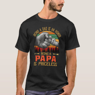 T-shirt Être Papa Est Un Honneur Être Papa Est Un Aa Inest