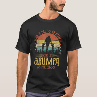 T-shirt Être Papa Est Un Honneur Être Un Grumpa Est Un Pri