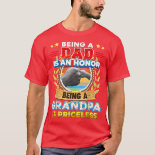 T-shirt Être papa est un honneur Grand-père Précieux Papa