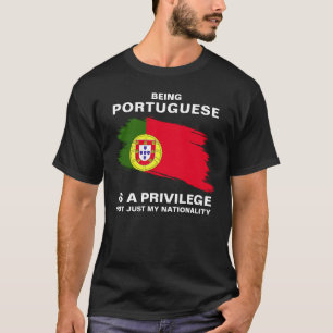 T-shirt Être Portugais est un privilège (personnalisation)
