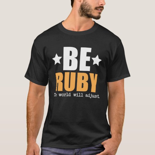 T-shirt Être Ruby Le Monde S'Ajuste (Devant)