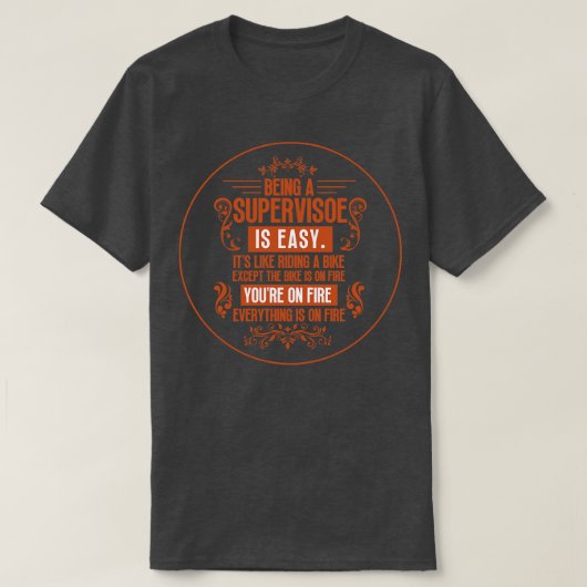 T-shirt Être superviseur 1 (Design devant)
