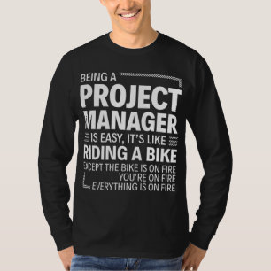 T-shirt Être un chef de projet est facile C'est comme voya