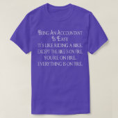 T-shirt Être un comptable est facile itx27s comme conduire (Design devant)