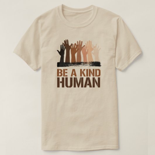 T-shirt Être un être humain (Design devant)