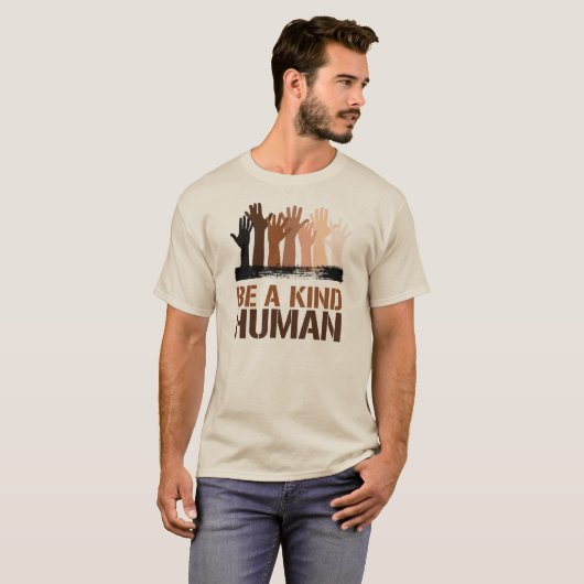 T-shirt Être un être humain (Devant entier)