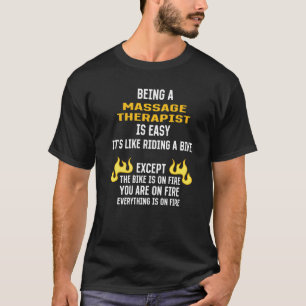 T-shirt Être un masseur thérapeutique est facile Masseur H