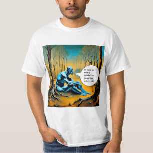 T-shirt Être un naturiste