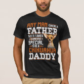 T-shirt Être un papa chihuahua (Devant)
