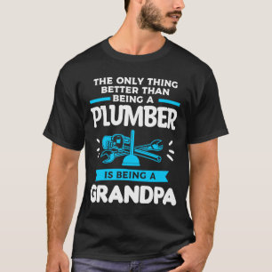 T-shirt Être Un Plomber Est Être Un Grand-Père Plumbing Pl