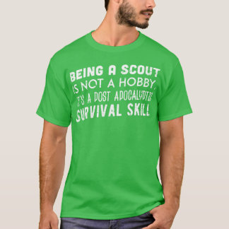 T-shirt ÊTRE UN SCOUT N'EST PAS UN HOBBY blanc