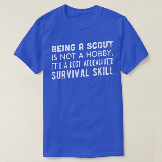 T-shirt ÊTRE UN SCOUT N'EST PAS UN HOBBY blanc (Design devant)