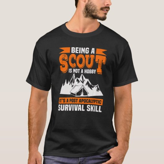 T-shirt Être Un Scout N'Est Pas Un Scoutisme Hobby (Devant)