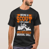 T-shirt Être Un Scout N'Est Pas Un Scoutisme Hobby (Devant)