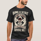 T-shirt être un scout n'est pas un skelet de compétence de (Devant)
