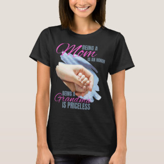 T-shirt Être Une Mère Est Un Honneur Être Une Grand-Mère E