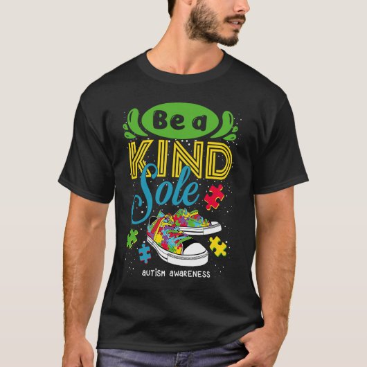 T-shirt Être Une Sensibilisation sur l'autisme Sole Genre (Devant)