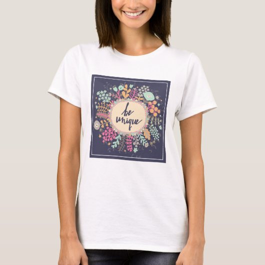 T-shirt Être unique (Devant)