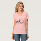 T-Shirt être vrai pas parfait (Devant entier)