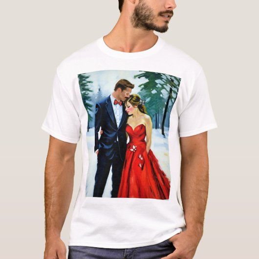 T-shirt Étreinte d'hiver (Devant)