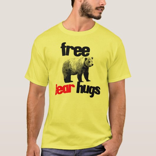 T-SHIRT ÉTREINTES D'OURS LIBRES (Devant)