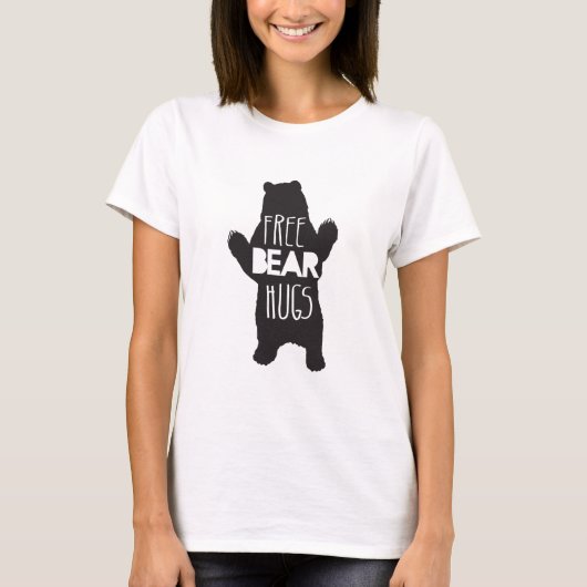 T-shirt Étreintes d'ours LIBRES (Devant)