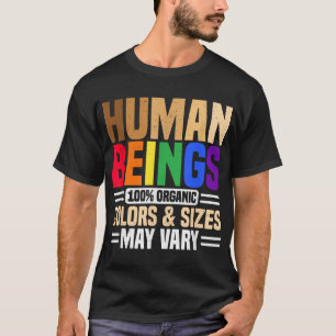 T-shirt Êtres Humains 100 Couleurs Biologiques Et Tailles