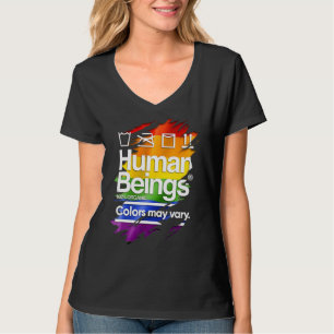 T-shirt Êtres Humains 100 Couleurs Organiques Peuvent Vari