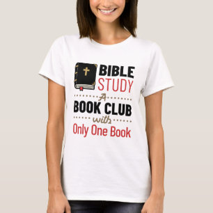 T-shirt Étude biblique Religion chrétienne Église Un livre