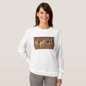 T-shirt Étude de cinq chevaux (Devant entier)