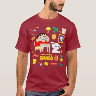 T-shirt Étude de Crayon Shin-chan happyshiro Shin-chan