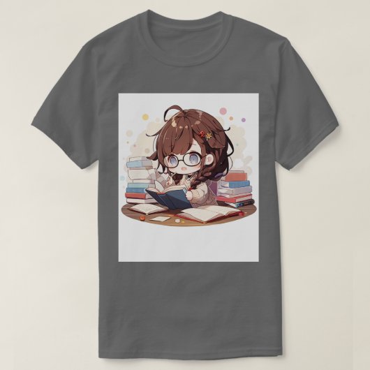 T-shirt étude de fille chibi (Design devant)