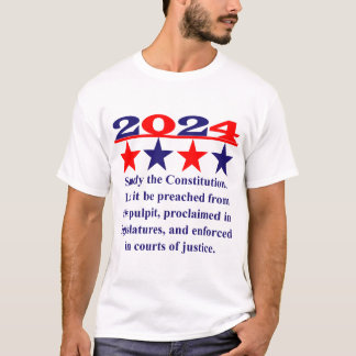 T-shirt Étude De La Constitution - Citation Politique