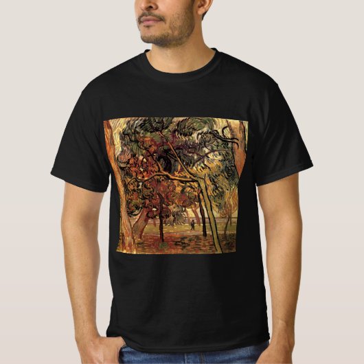 T-shirt Étude de pins par Vincent van Gogh (Devant)
