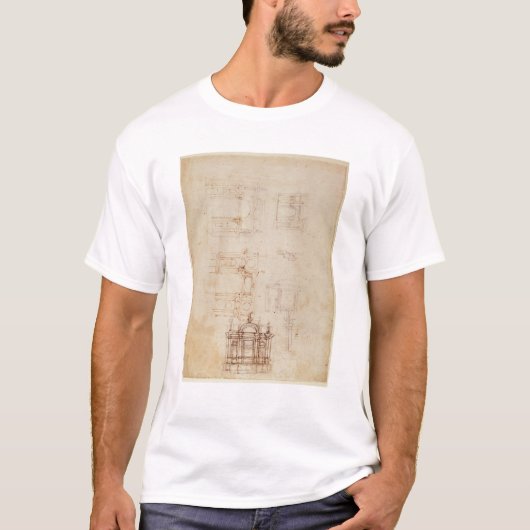 T-shirt Études pour la composition architecturale (Devant)