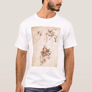 T-shirt Études pour Madonna avec un chat, c.1478-80