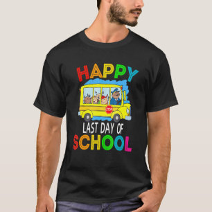 T-shirt Étudiant de chauffeur d'autobus Été Joyeux Dernier