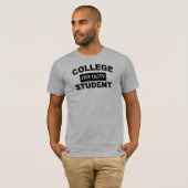 T-shirt Étudiant de congé d'université (Devant entier)