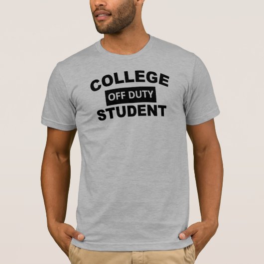 T-shirt Étudiant de congé d'université (Devant)