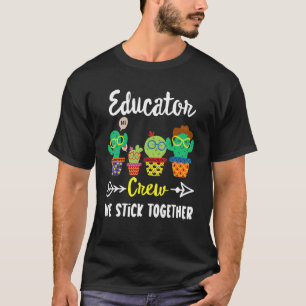 T-shirt Étudiant de l'équipe d'éducateurs Cactus