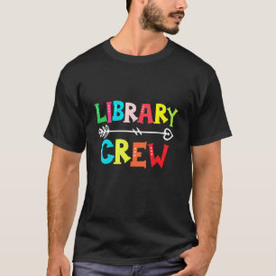T-shirt Étudiant D'Équipage De Bibliothèque Premier Jour D