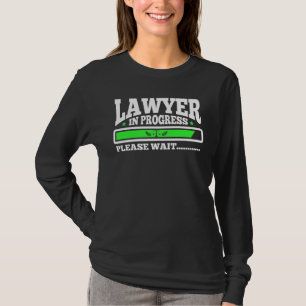 T-shirt Étudiant drôle en cours d'école de droit d'avocat
