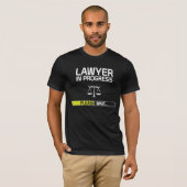 T-shirt Étudiant drôle en cours d'école de droit d'avocat (Devant entier)